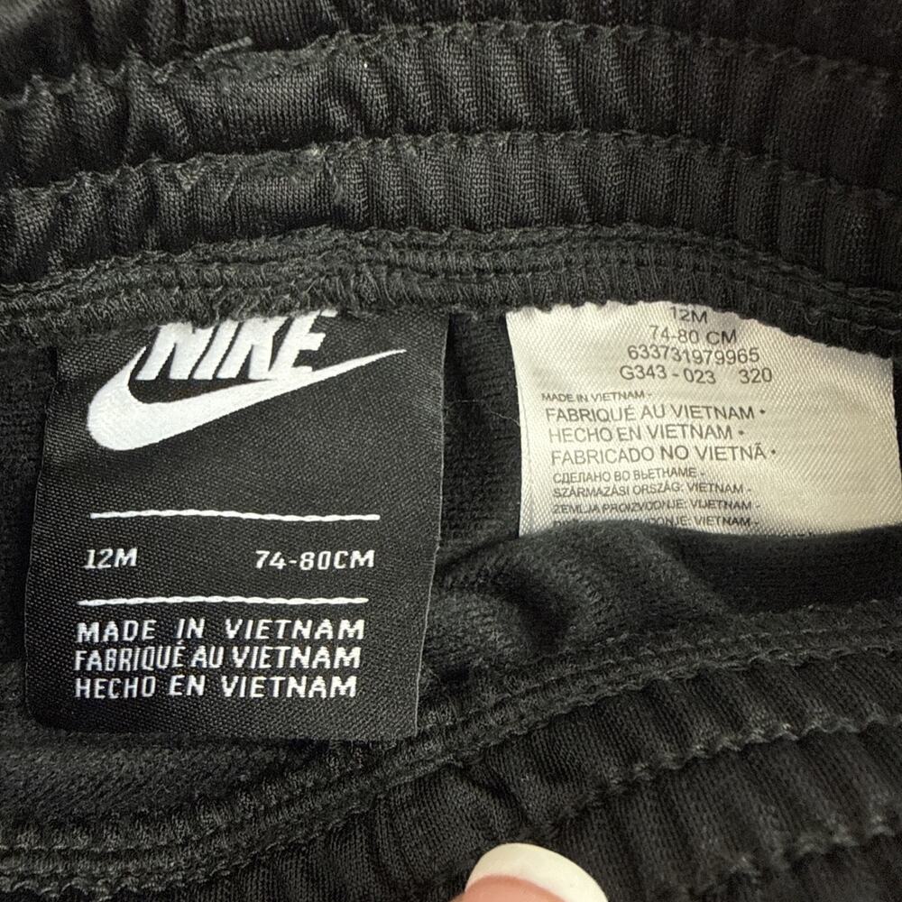 Nike Baby Boys Raglan Track Jacket & Pants Set Black Multi Sz 12 Month - NWOT - Picture 4 of 7